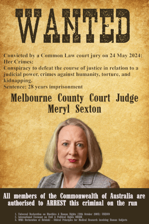 WANTED Judge Meryl Sexton