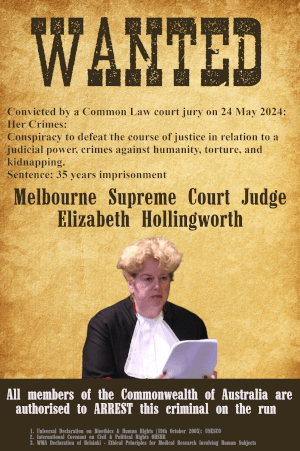 WANTED Judge Elizabeth Hollingworth